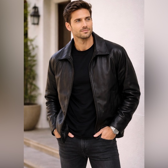 Calvin Klein Other - CALVIN KLEIN NWT Men’s Leather Medium Thinsulate lined brown Jacket/ Coat